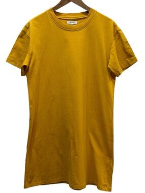 Madewell Mustard Yellow T-Shirt Dress Medium NWOT Cotton